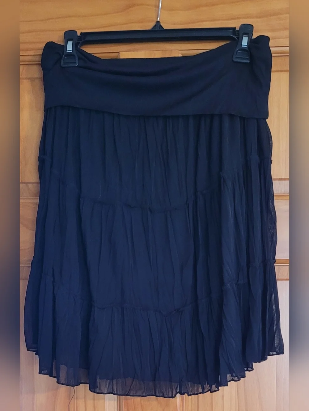 Womens Size XL IZ Byer Foldover Tiered Skirt - Picture 1 of 4